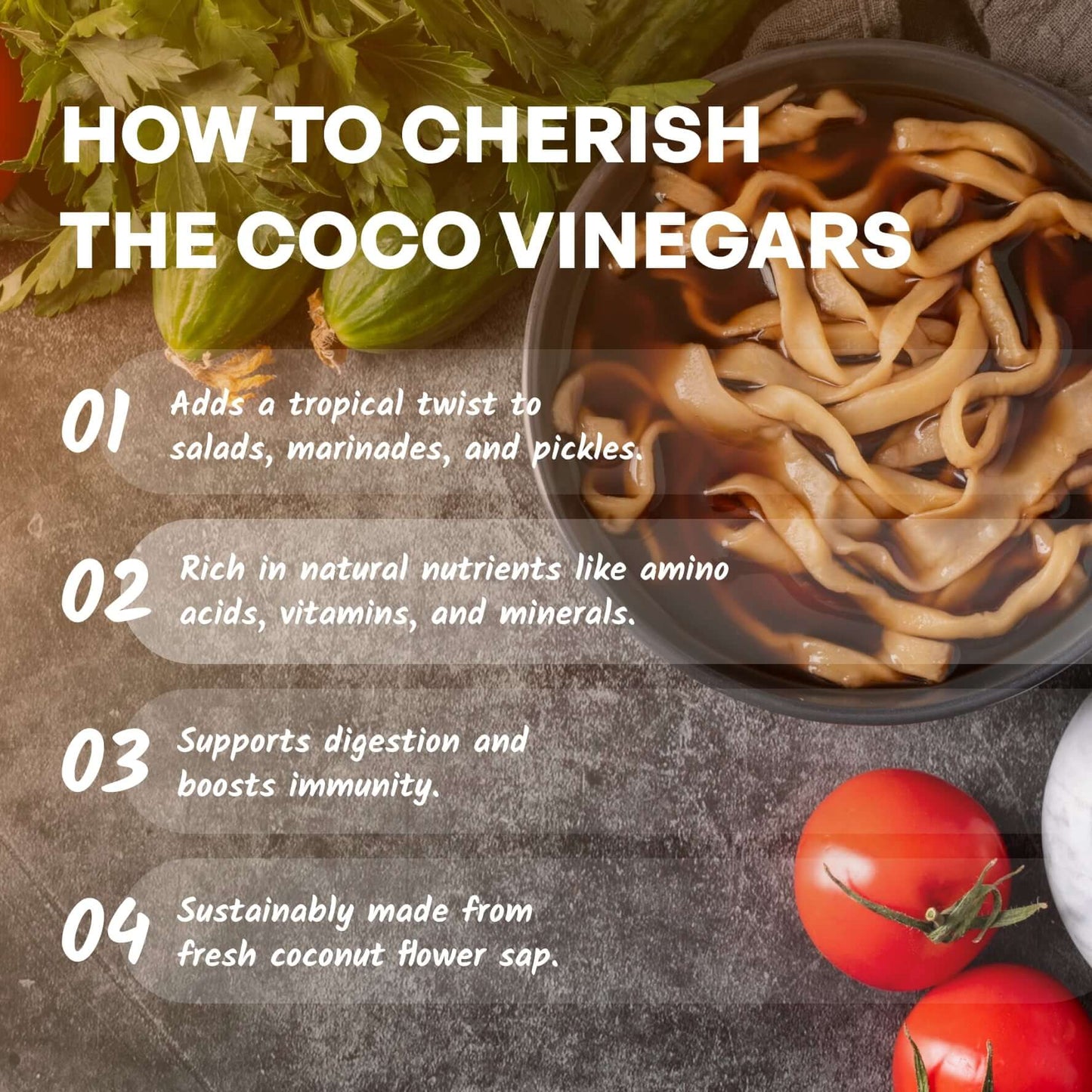 Coconut Flower Cider Vinegar - Ginger